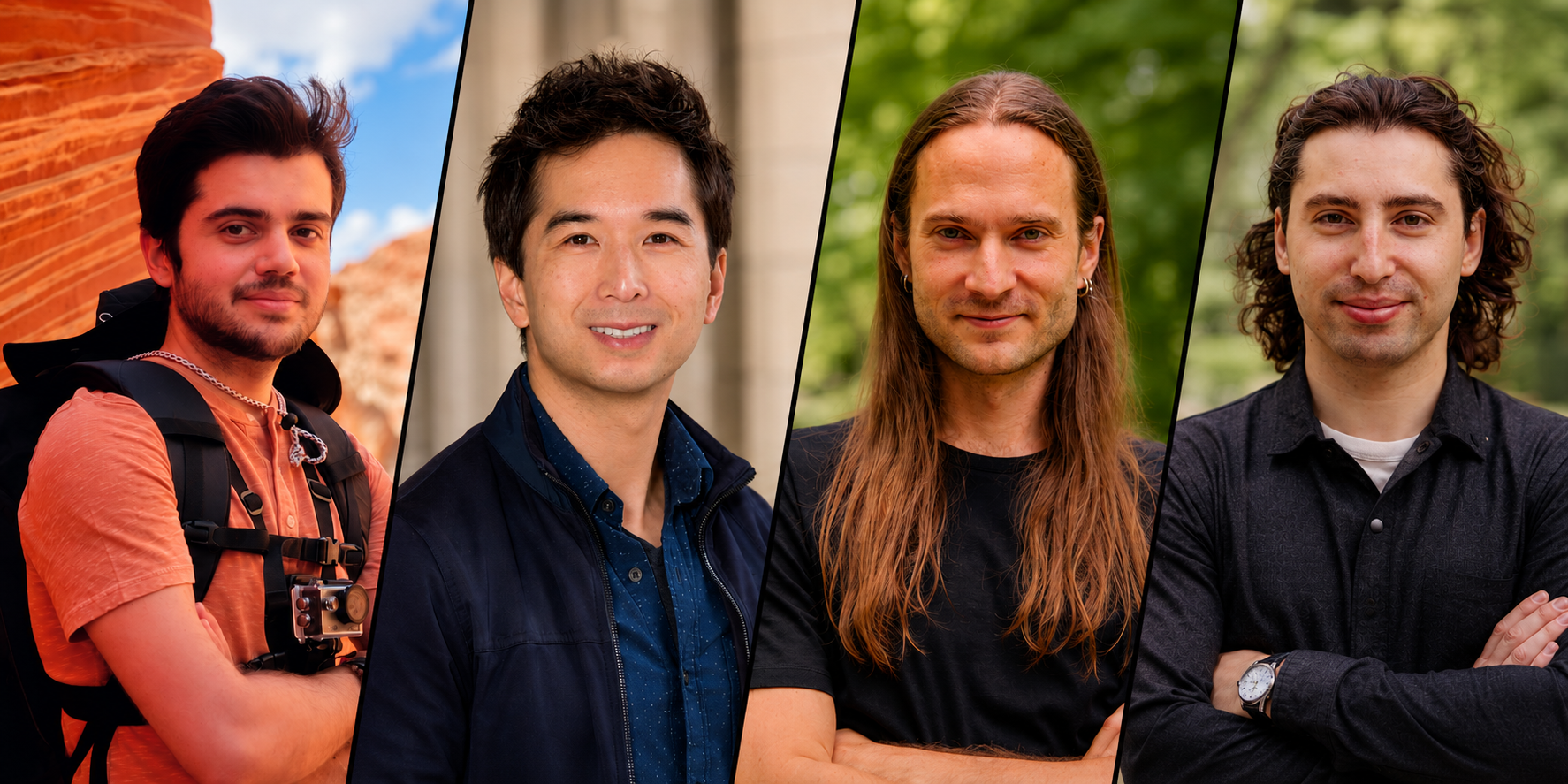 The Radical Numerics founding team: Eric, Michael, Stefano, and Armin.